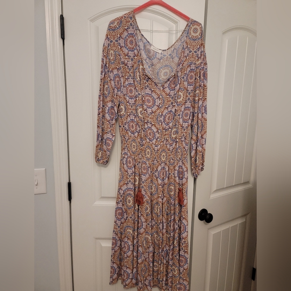 Bohme Mulicolor Drop Waist Dress